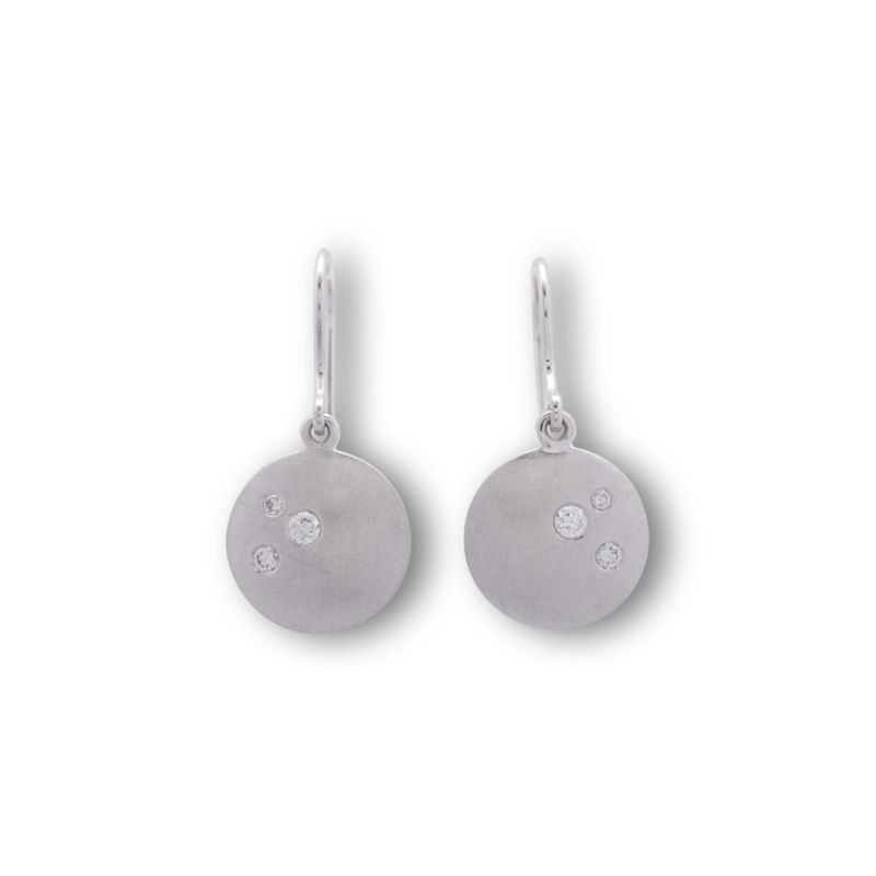 Ohrhänger Weissgold mit Diamanten