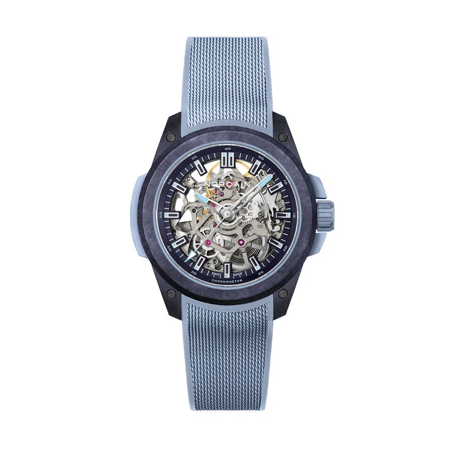 Wild ONE Skeleton 39mm Purple Ice Blue / NNQ3001QPIA1AS/P001