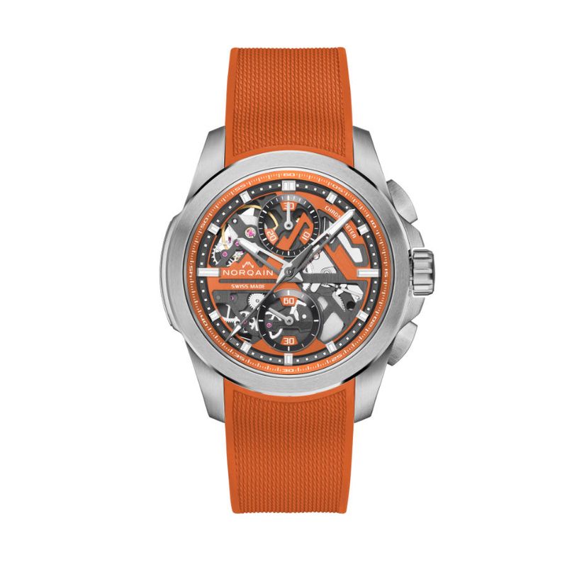 Independence Skeleton Chrono 42mm Orange / N3200.40S01.O01-rubber