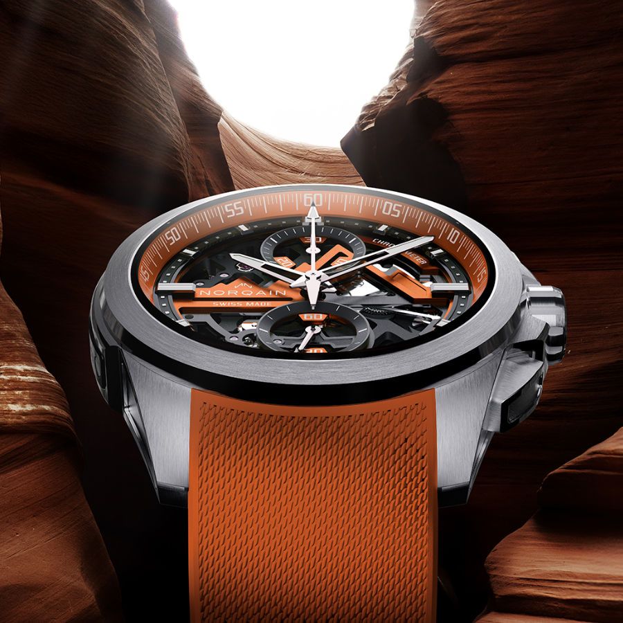 Independence Skeleton Chrono 42mm Orange / N3200.40S01.O01-stahl