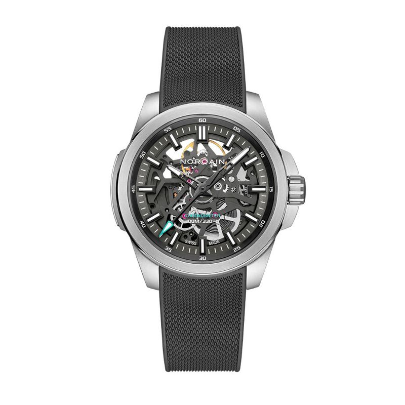 Independence Skeleton 40mm / N3008.07S01.G01-Milanaise-rubber