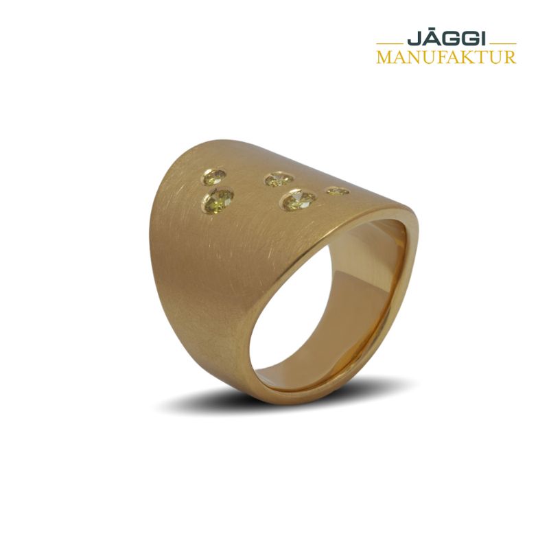 Ring Gelbgold mit gelben Diamanten Ring Gelbgold mit gelben Diamanten