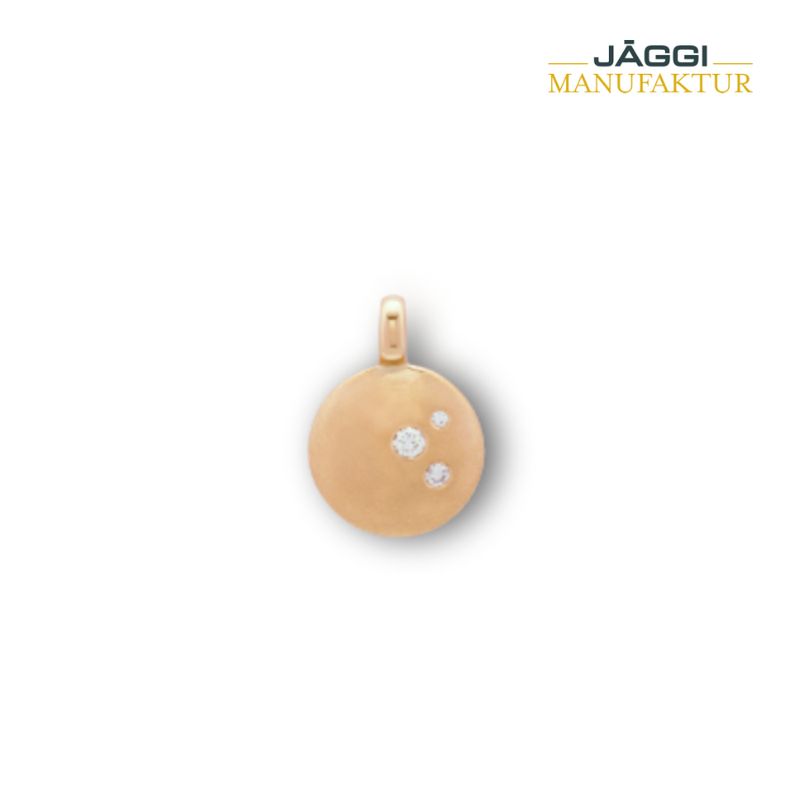 Anhänger Rotgold mit 3 Diamanten Anhänger Rotgold mit 3 Diamanten