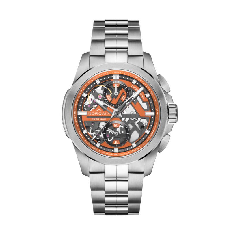 Independence Skeleton Chrono 42mm Orange / N3200.40S01.O01-stahl Independence Skeleton Chrono 42mm Orange / N3200.40S01.O01-stahl