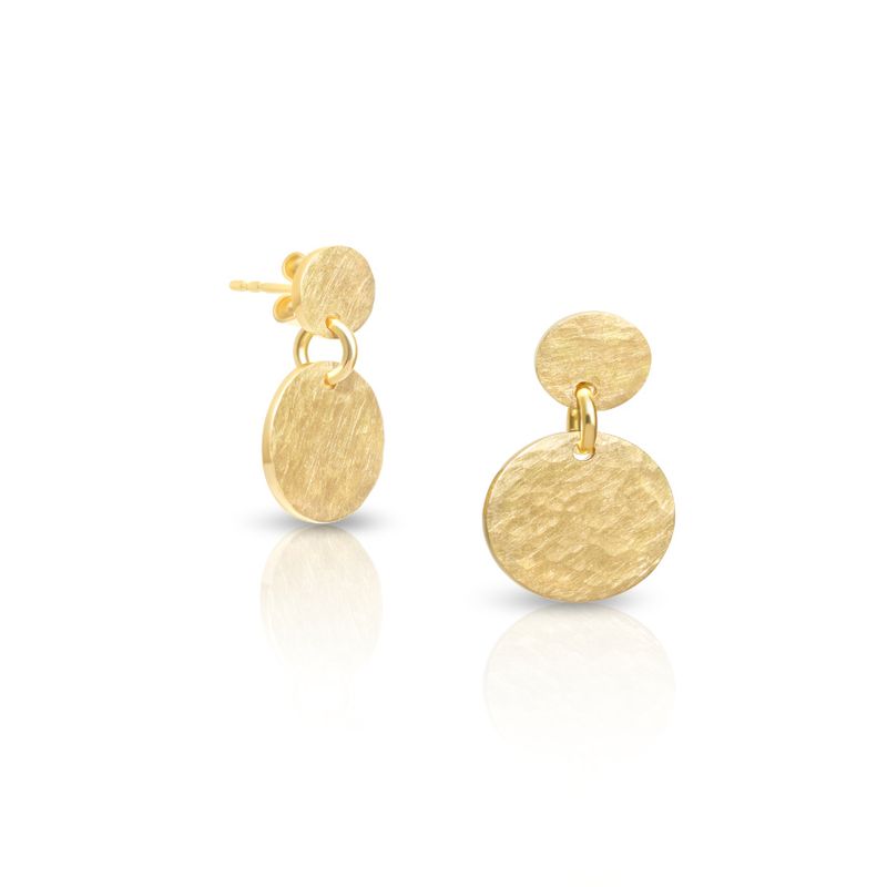 Ohrstecker Gelbgold gehämmert Ohrstecker Gelbgold gehämmert