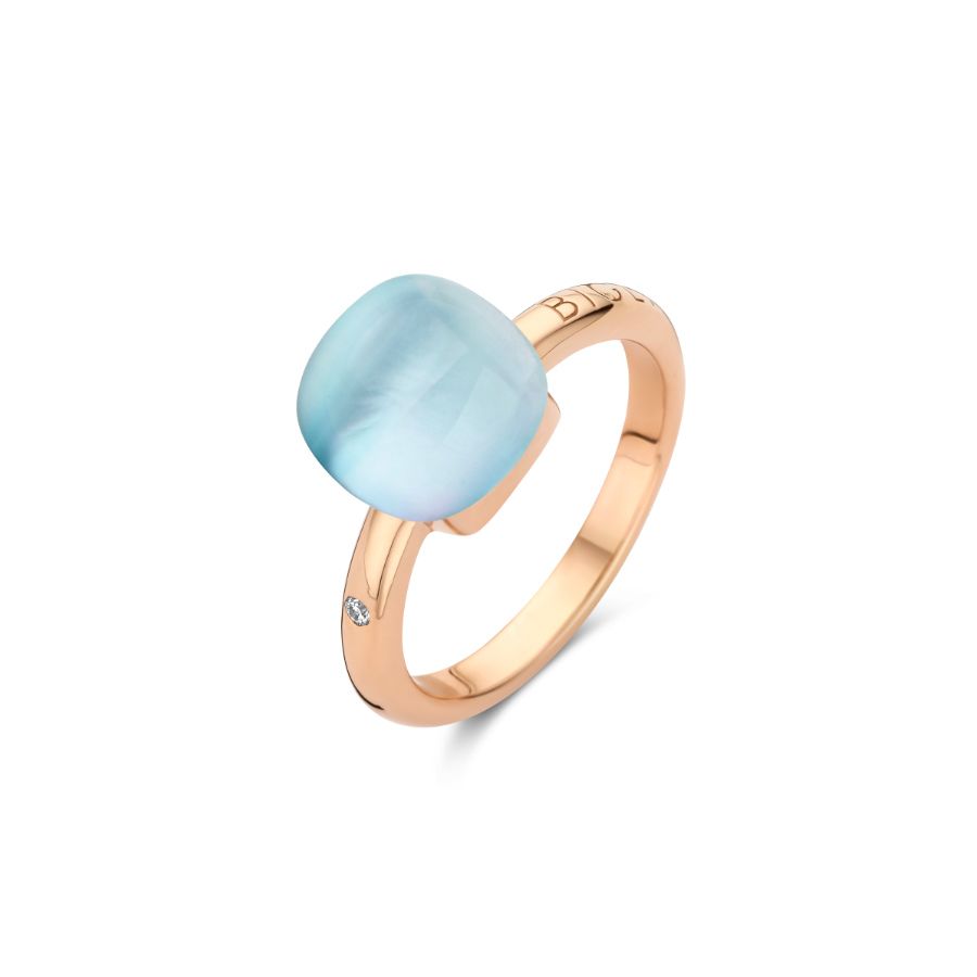 Mini Sweety Ring mit Bergkristall, Perlmutt und Türkis in Roségold / 20R88NRcrmptu Mini Sweety Ring mit Bergkristall, Perlmutt und Türkis in Roségold / 20R88NRcrmptu