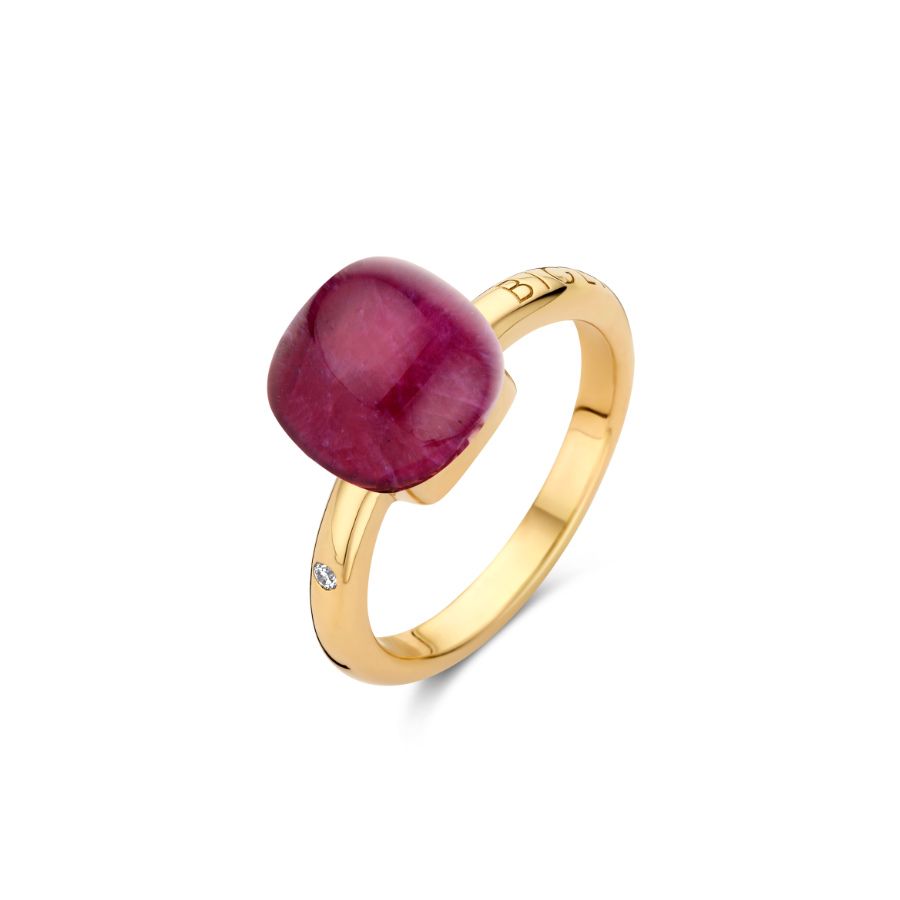 Mini Sweety Ring mit Amethyst, Rubin und Perlmutt in Gelbgold / 20R88NYamrubmp