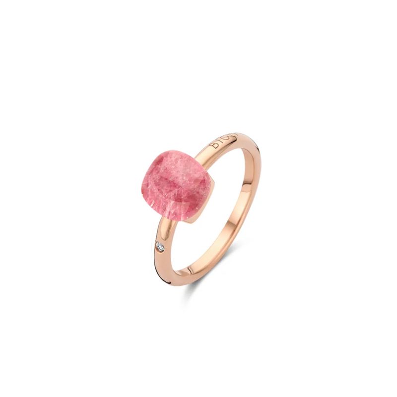 Mini Sweety Ring mit Rubin und Bergkristall in Roségold / 20R87Rcrrubmp Mini Sweety Ring mit Rubin und Bergkristall in Roségold / 20R87Rcrrubmp