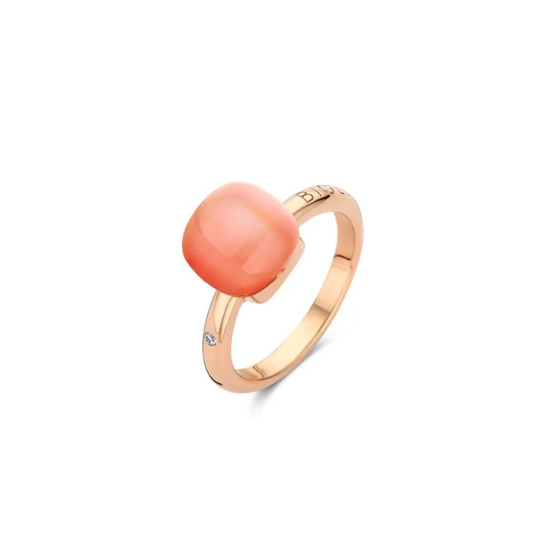 Mini Sweety Ring mit orangefarbenem Mondstein in Roségold/ 20R88NRadormp Mini Sweety Ring mit orangefarbenem Mondstein in Roségold/ 20R88NRadormp