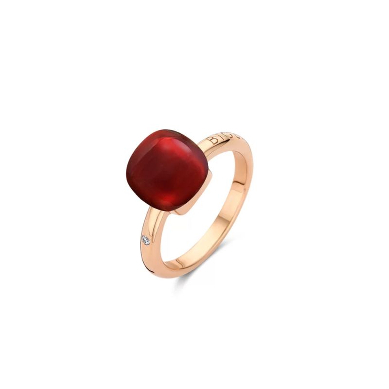 Mini Sweety Ring with Garnet and Mother of Pearl in Roségold / 20R88NRgranmp Mini Sweety Ring with Garnet and Mother of Pearl in Roségold / 20R88NRgranmp