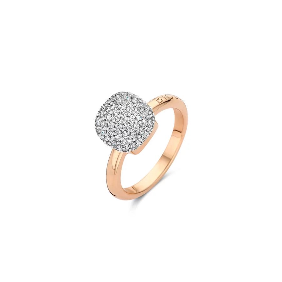 Mini Sweety Ring mit weissen Diamanten in Roségold / 23R149RWdia