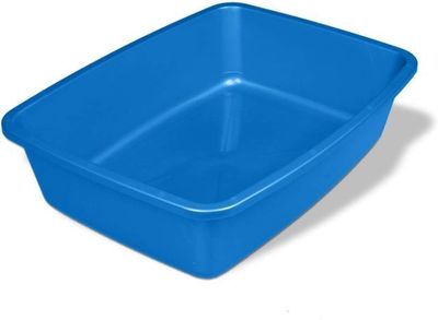 Van Ness Pets Extra Small Open Cat Litter Box, Kitten/Rabbit Size, Blue, CP0