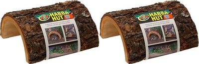 Habba Hut for Terrariums [Set of 2] Size: Medium (5″L x 5.5″W x 3″H)