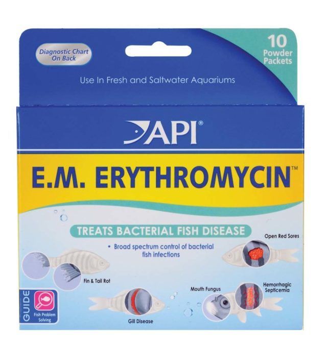 API E.M. Erythromycin Freshwater Fish Powder Medication Powder