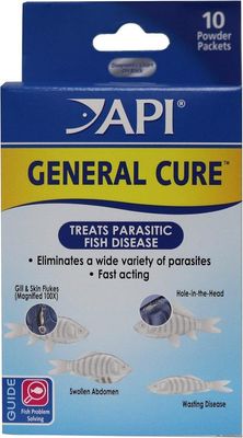 API GENERAL CURE Freshwater and Saltwater Fish Powder Medication
