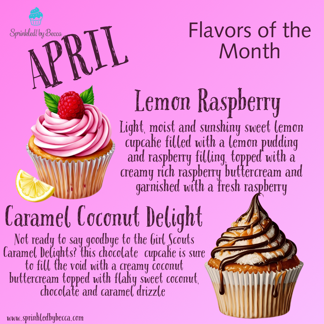 Flavor Of The Month Cupcakes - Single Order