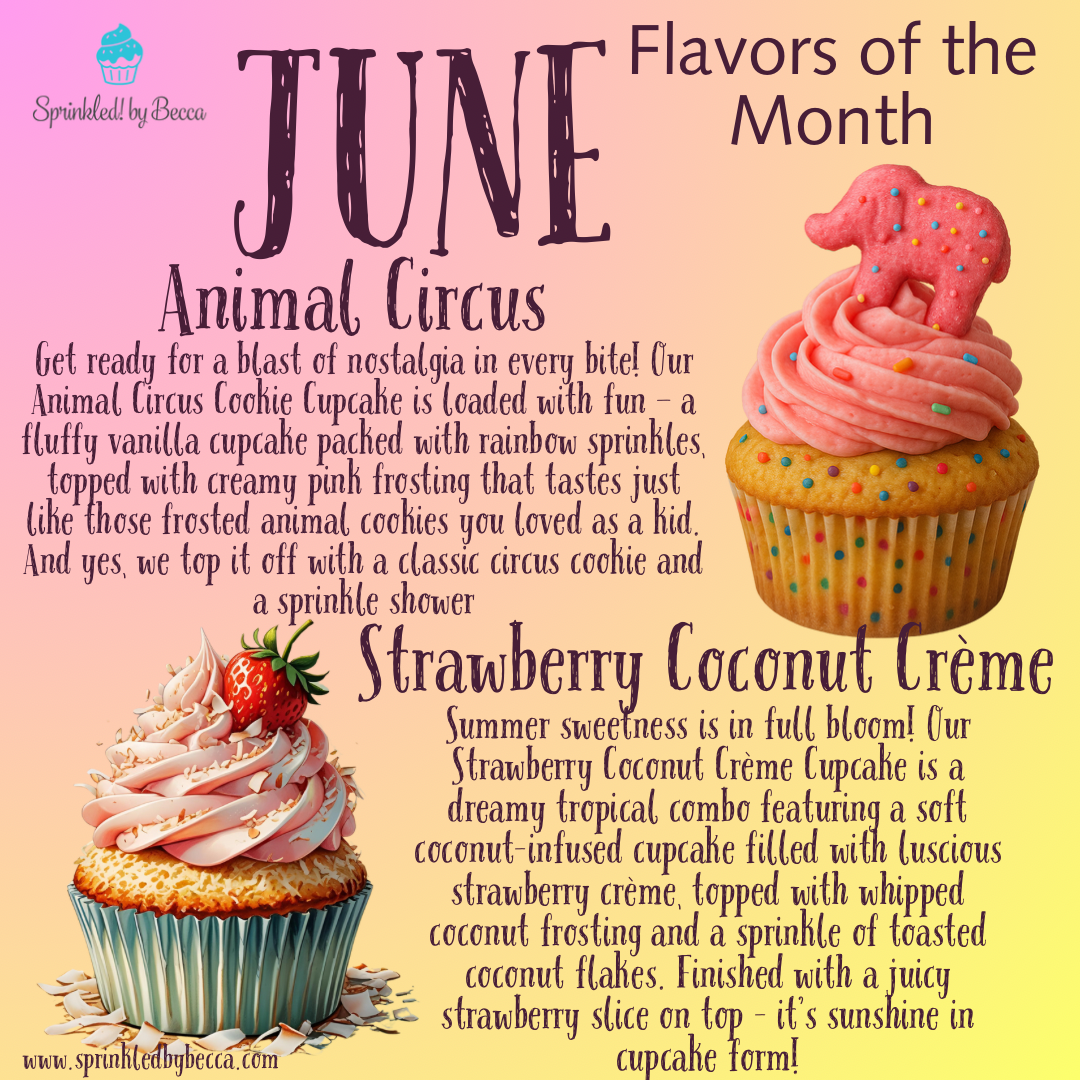 1/2 Dozen Flavor Of The Month Cupcakes- 6 Month Subscription