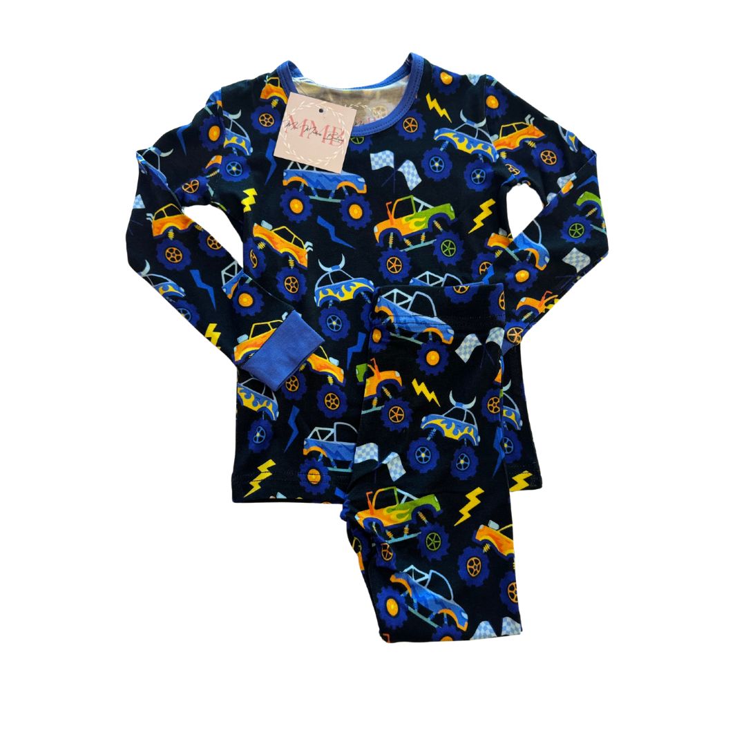 Bamboo Monster Truck Two-Piece Jammies
