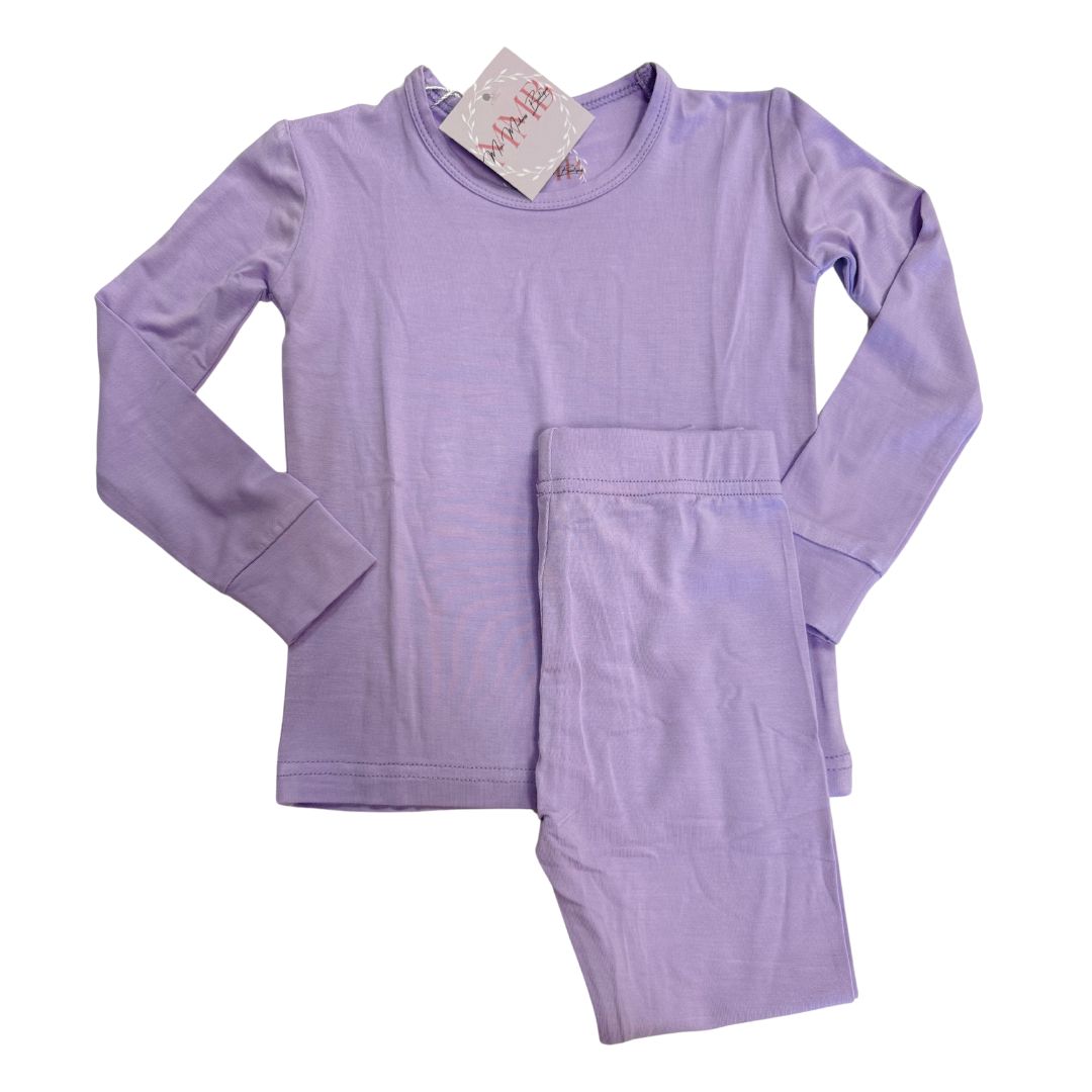 Bamboo Purple Two-Piece Jammies