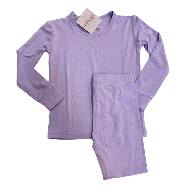 Bamboo Purple Two-Piece Jammies