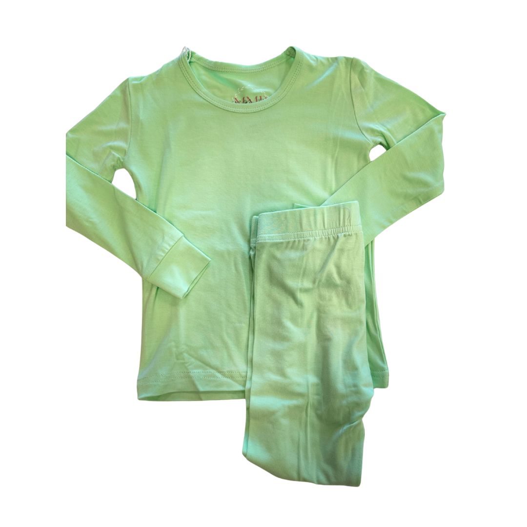 Bamboo Green Two-Piece Jammies