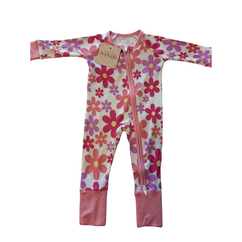 Bamboo Flower Zipper Pajama