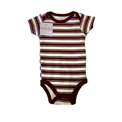 Maroon And White Striped Shirt