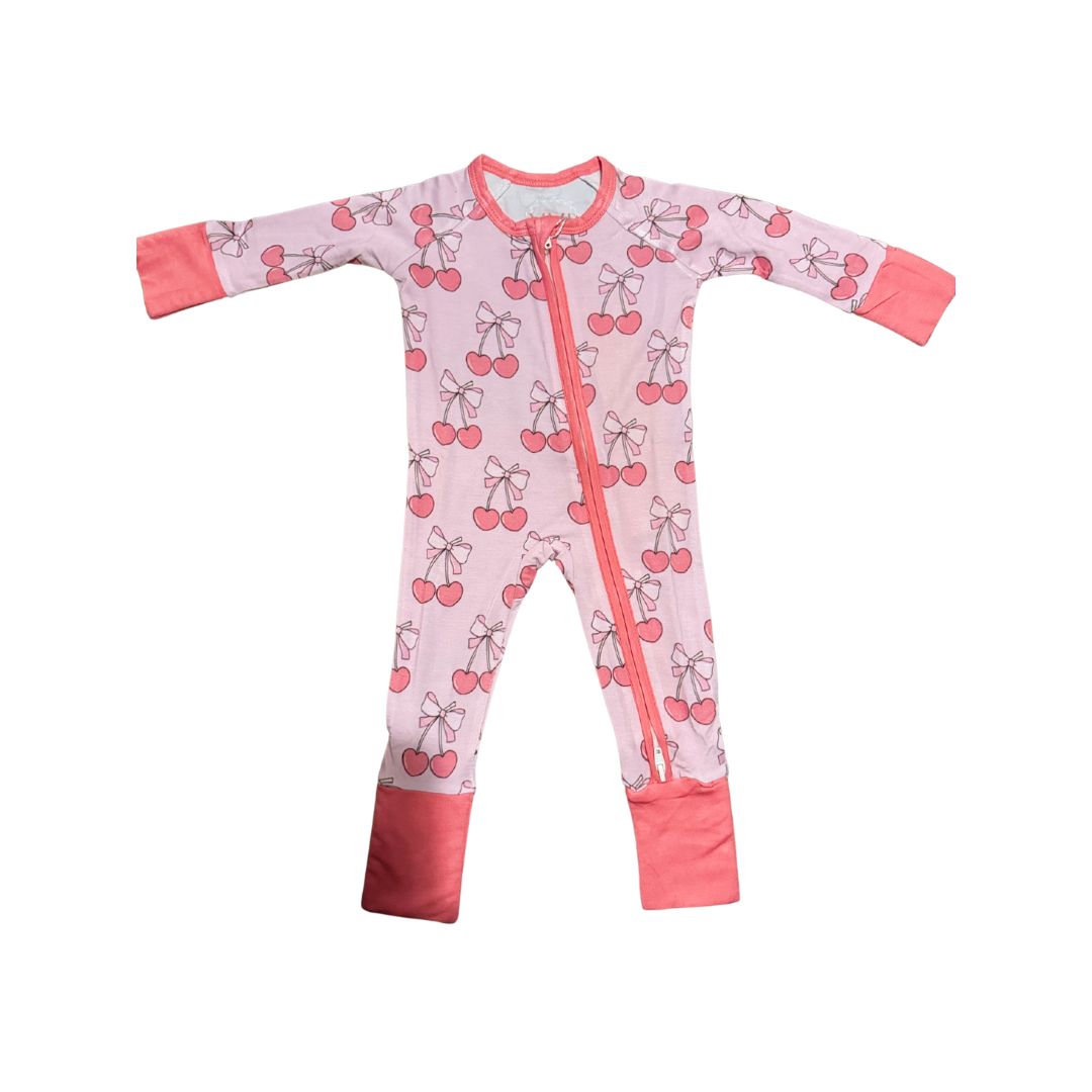 Bamboo Cherry Zipper Pajama