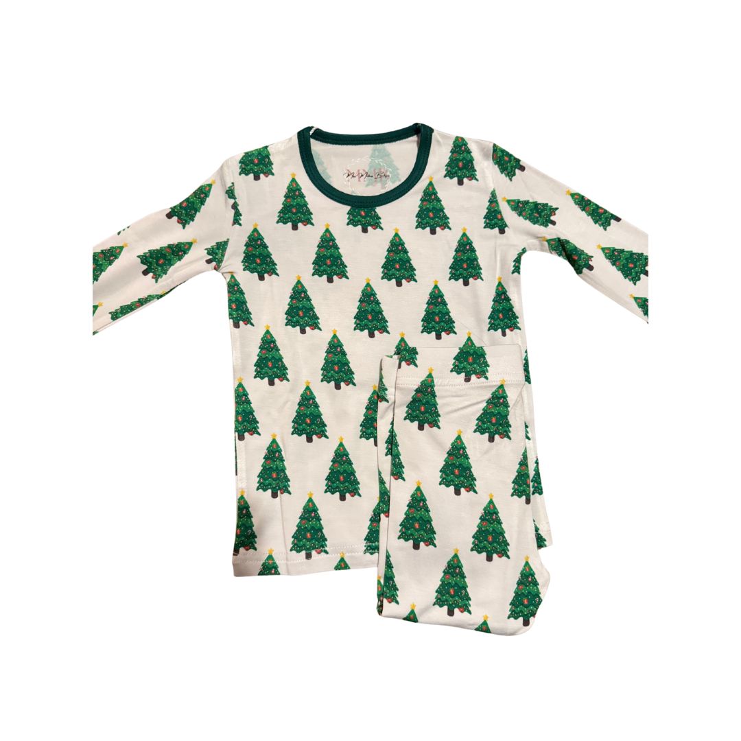 Bamboo Christmas Tree Two-piece Pajama