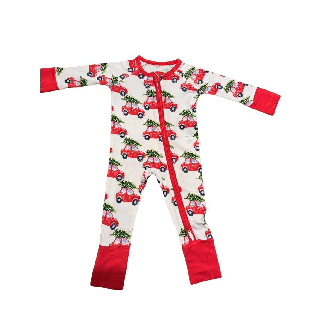 Bamboo Christmas Zipper Pajama