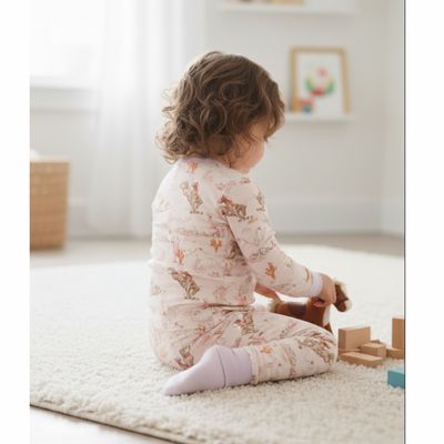 Bamboo Pink Cowgirl 2-Piece Pajama
