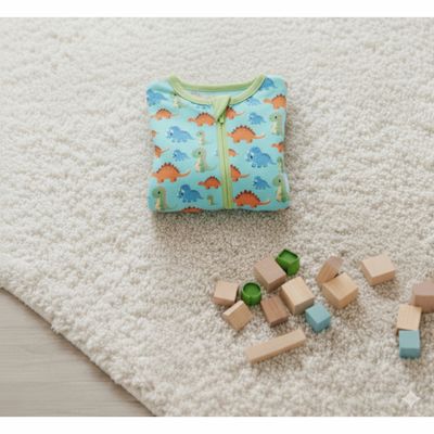 Bamboo Dinosaur Zipper Pajama