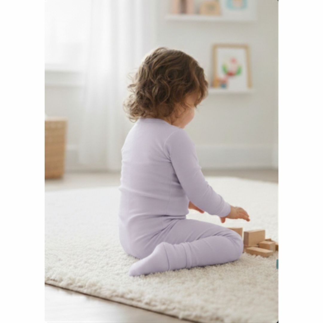 Bamboo Purple Zipper Pajama