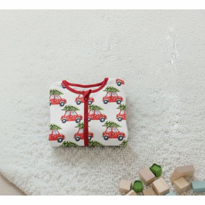 Bamboo Christmas Zipper Pajama