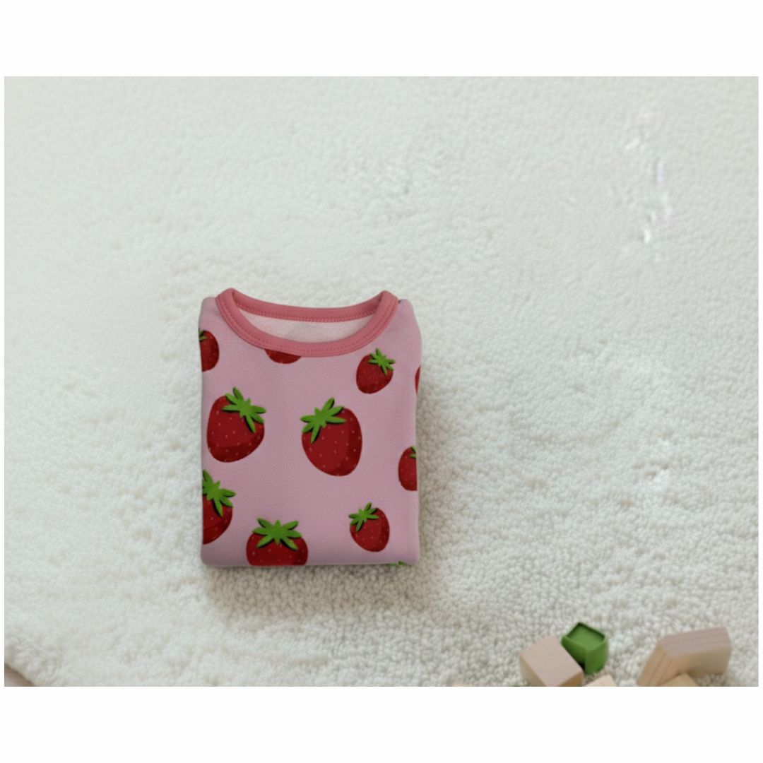 Bamboo Strawberry Two-Piece Jammies