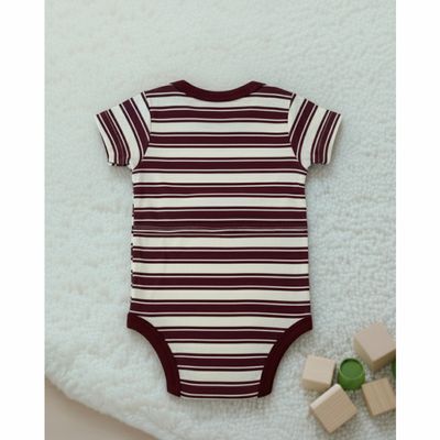 Maroon And White Striped Shirt