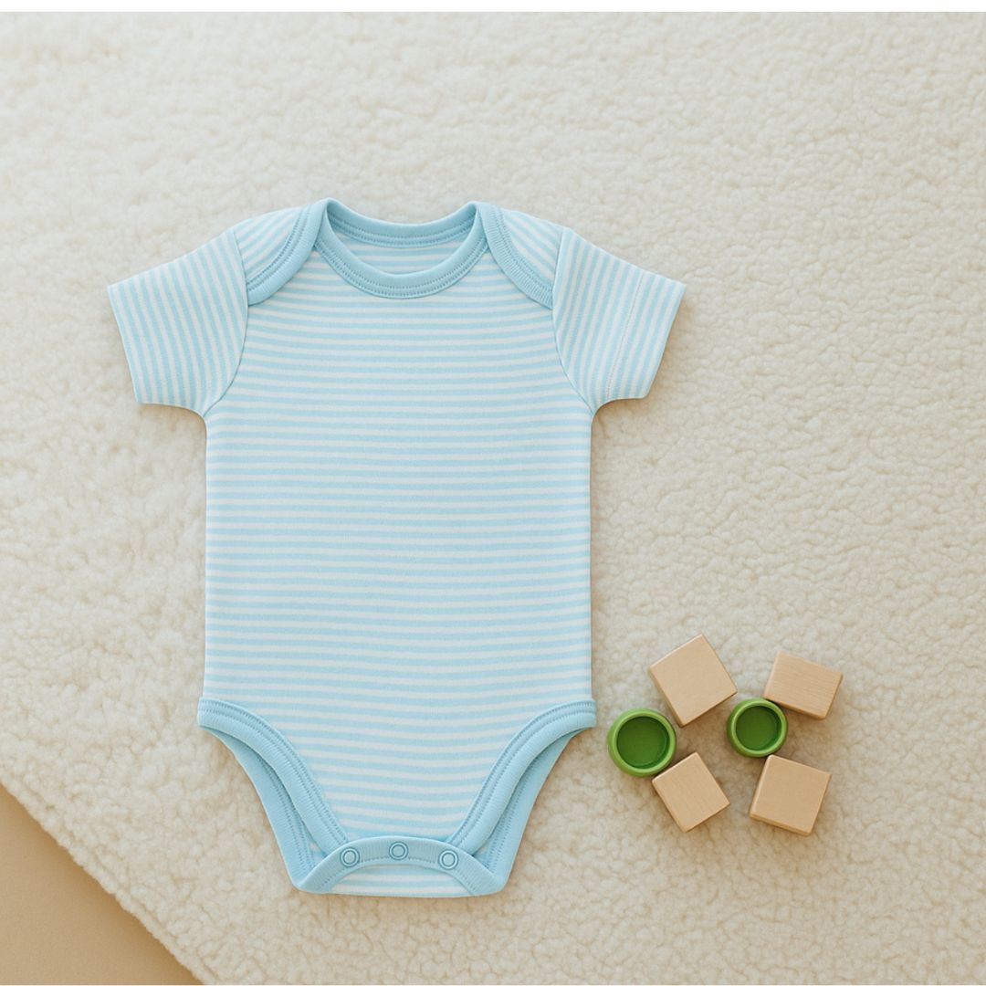 Teal And White Striped Shirt