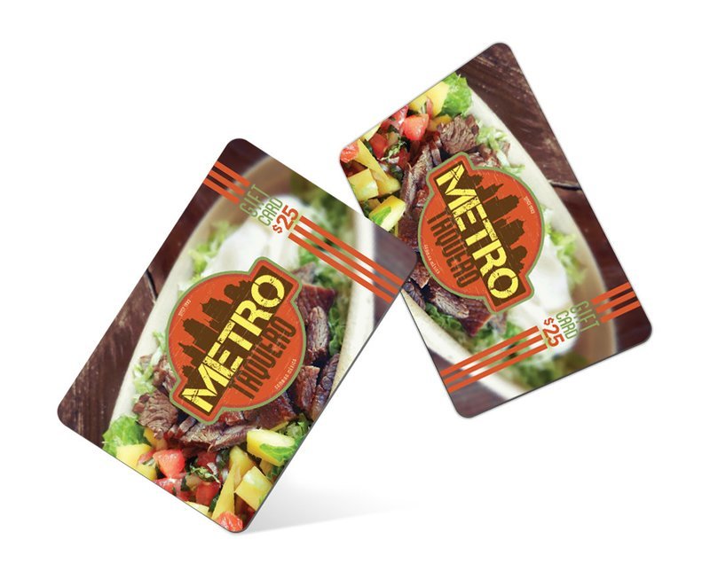 Metro Taquero 4 $25 Gift Cards