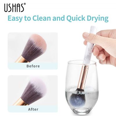 USHAS New Makeup Brush Cleaning Liquid Powder Puff Cleaning Agent Beauty Brush Cleaning Liquid