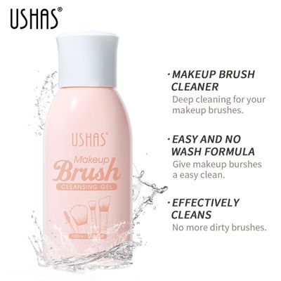 USHAS New Makeup Brush Cleaning Liquid Powder Puff Cleaning Agent Beauty Brush Cleaning Liquid