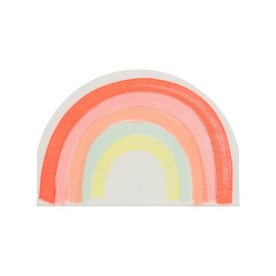 Meri Meri Neon Rainbow Napkins