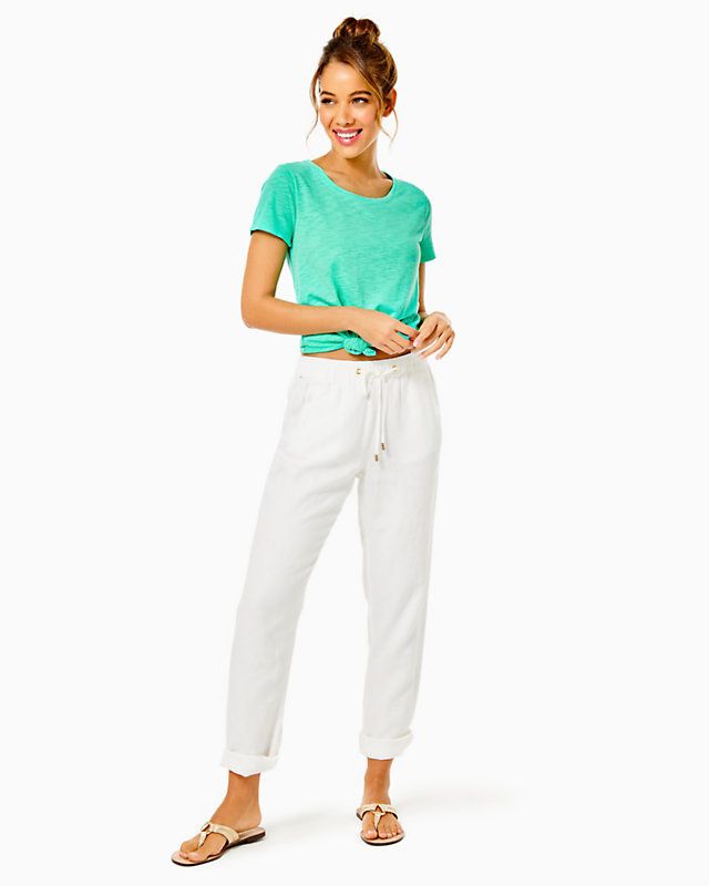 Lilly Pulitzer Taron Pant Resort white