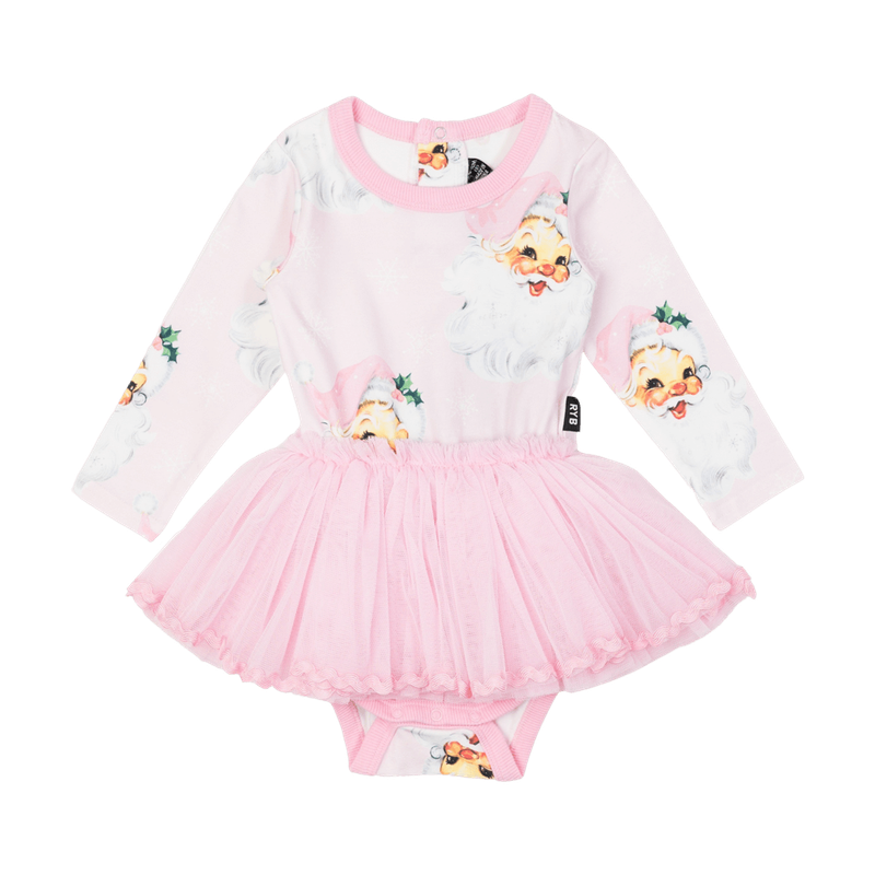 ROCK YOUR BABY PINK SANTA BABY SS CIRCUS DRESS