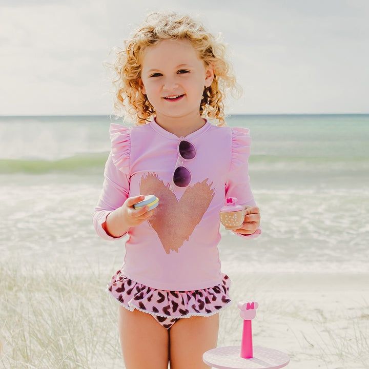 SNAPPER ROCK Wild Love LS Ruffle Set