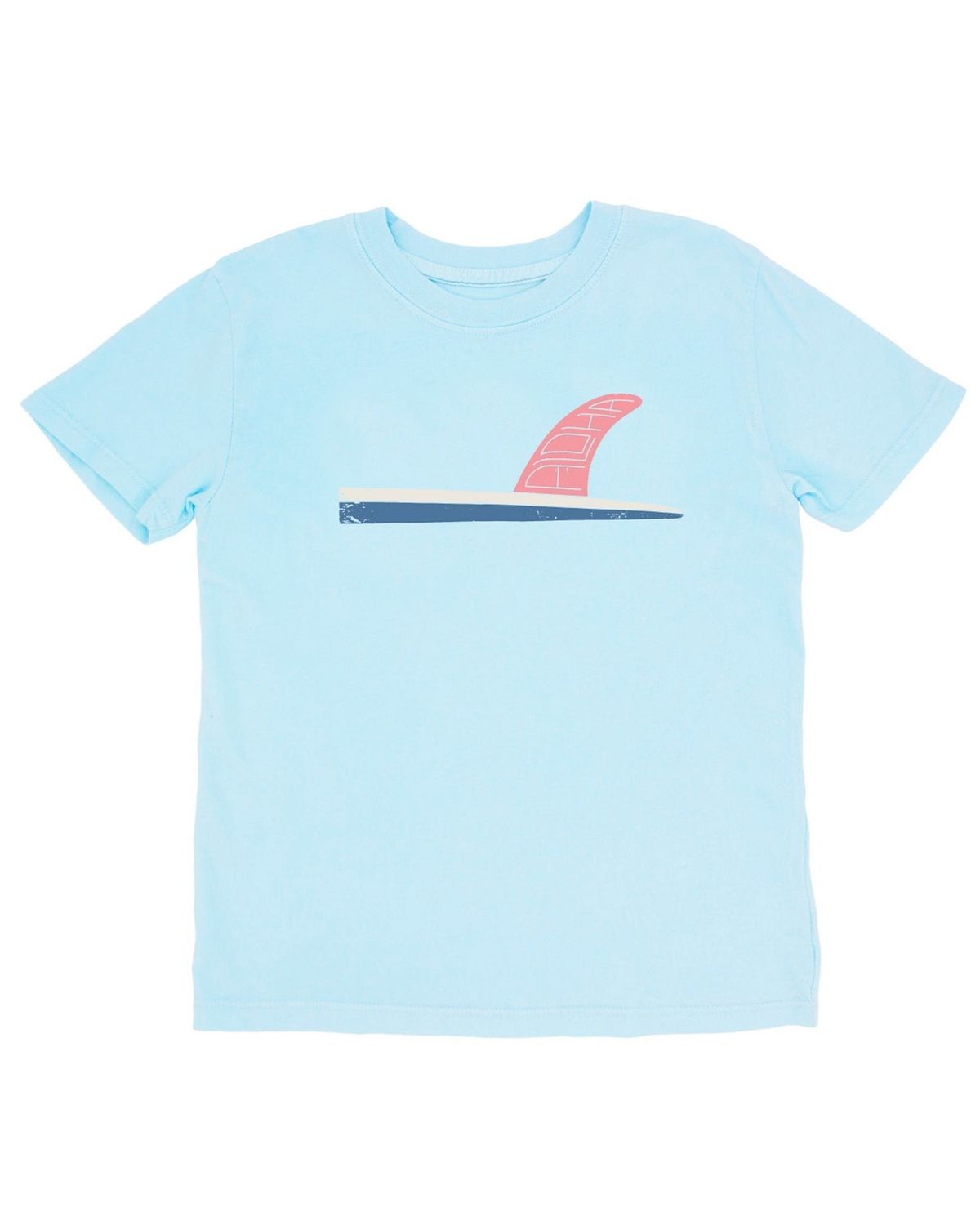 F4A ALOHA FIN VINTAGE TEE - CRYSTAL BLUE