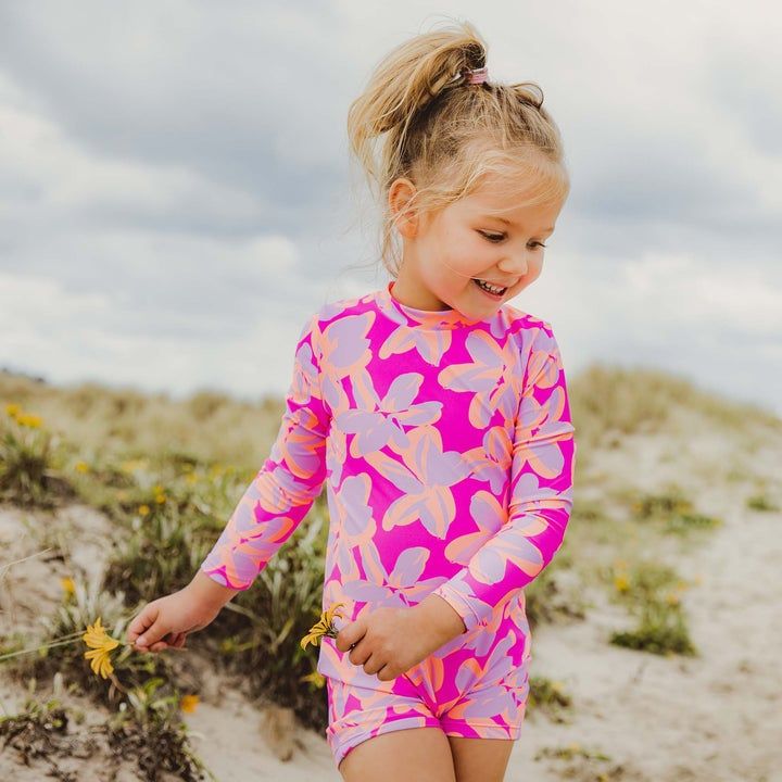 SNAPPER ROCK Hibiscus Hype LS Sunsuit