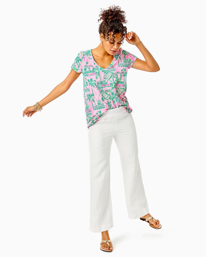 Lilly Pulitzer Deri Linen Palazzo