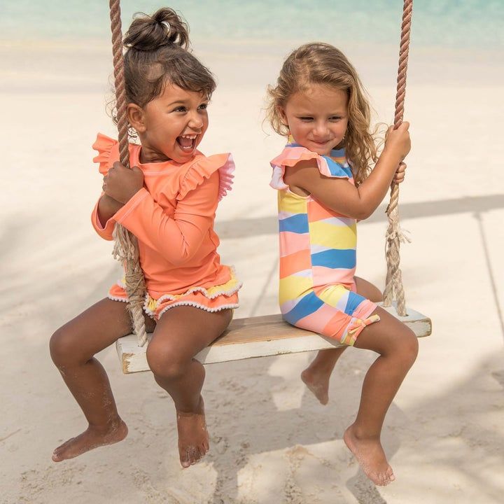 SNAPPER ROCK Good Vibes Flutter Sleeve Sunsuit