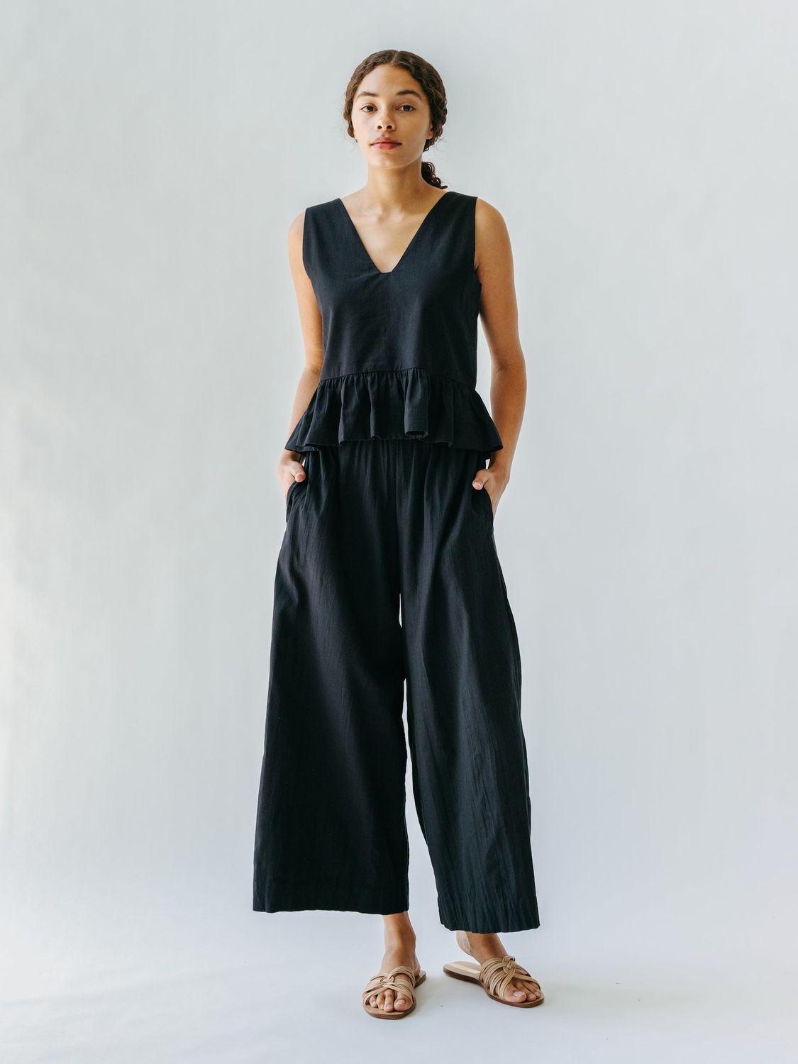 Mirth Beach Pant in Black