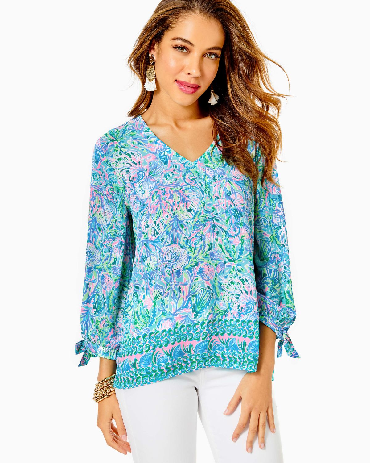 Lilly Pulitzer Pamala 3/4 Sleeve Top